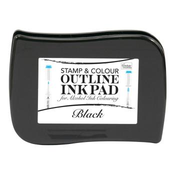 Couture Creations Stamp & Colour Outline Ink Pad Black