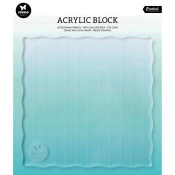 Studio Light -  Essentials acrylic block for clear and cling stamps wit