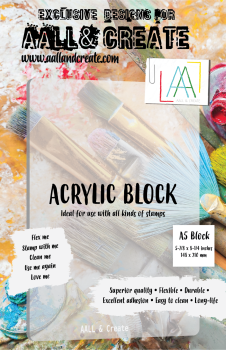 AALL and Create -  Acrylic Block A5  Acrylblock