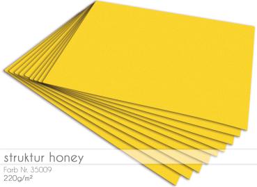 Cardstock - Bastelpapier 220g/m²  DIN A4 in struktur honey