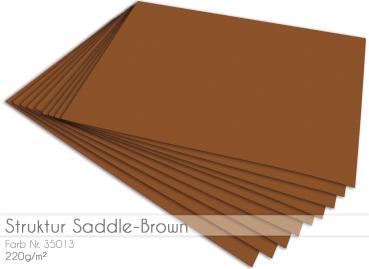 Cardstock - Bastelpapier 220g/m²  DIN A4 in struktur saddle-brown...