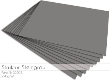 Cardstock - Bastelpapier 220g/m²  DIN A4 in struktur steingrau...