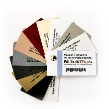 Farbfächer - Musterfächer "Metallic & Transparent-Papiere"