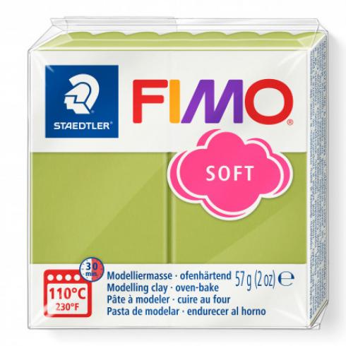 Fimo Soft Knete - pistachio nut, Modelliermasse 57g Normalblock