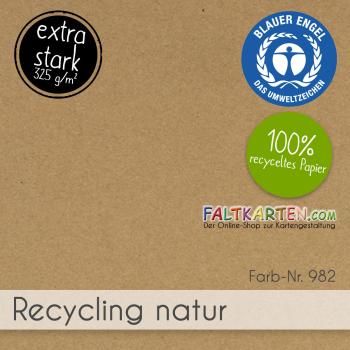 Kraftkarton 325g/m² DIN A4 in recycling natur