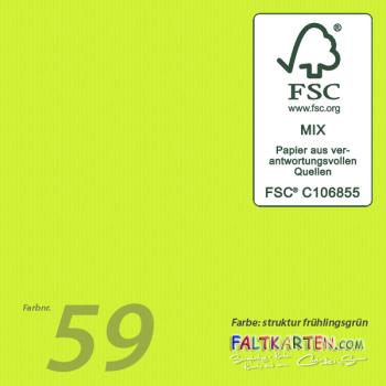 Briefumschlag 16x16cm in struktur frühlingsgrün, 90g, ohne Fenster, Nassklebung
